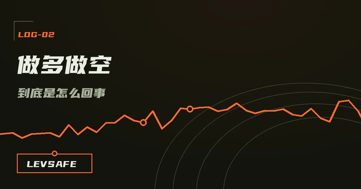 插画:做多与做空互为镜像的两张仓位,分别押价格上涨与下跌